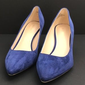 Nine West Blue Suede Leather Pumps 9x9 comfort